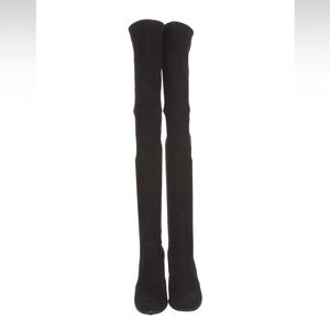 Stuart Weitzman Suede Over-The-Knee Boots SZ 7.5 Black